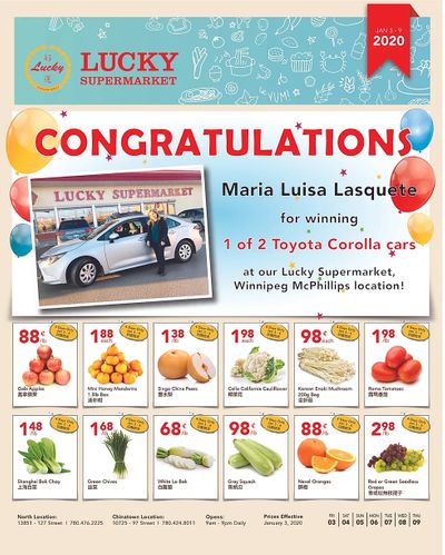 Lucky Supermarket (Edmonton) Flyer January 3 to 9