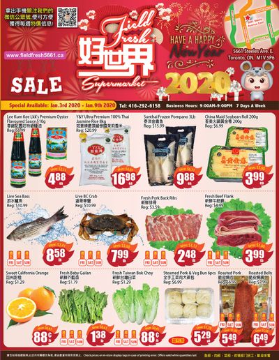 Field Fresh Supermarket Flyer January 3 to 9