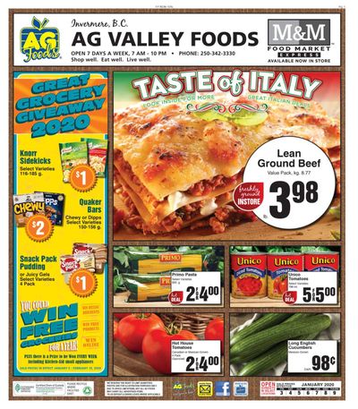 AG Foods Flyer January 3 to 9