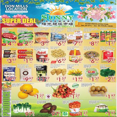 Sunny Foodmart (Don Mills) Flyer January 3 to 9