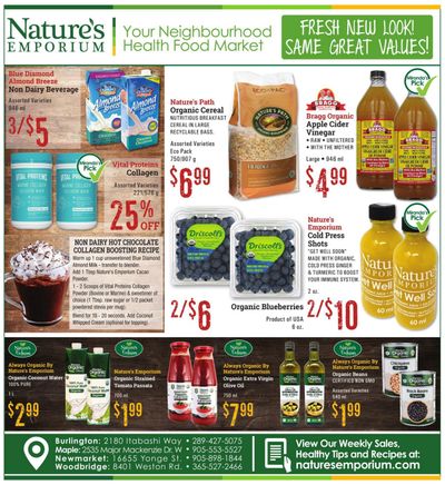 Nature's Emporium Flyer January 3 to 16