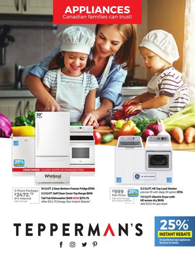 Tepperman's Appliance Flyer January 2 to 8
