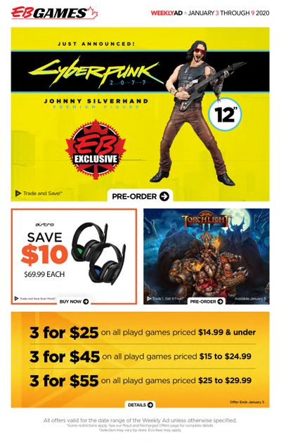 EB Games Flyer January 3 to 9