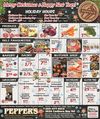 Pepper's Foods Flyer December 22 to 31