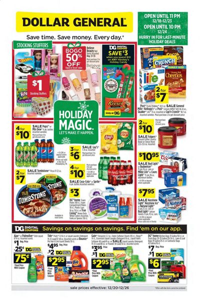 Dollar General (FL) Weekly Ad Flyer December 20 to December 26