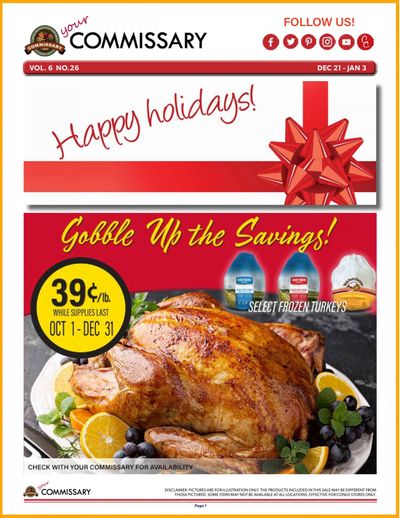 Commissary Weekly Ad Flyer December 21 to January 3