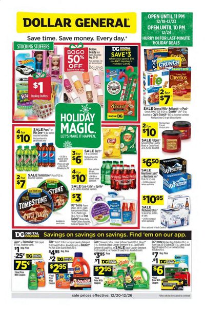Dollar General (NC) Weekly Ad Flyer December 20 to December 26