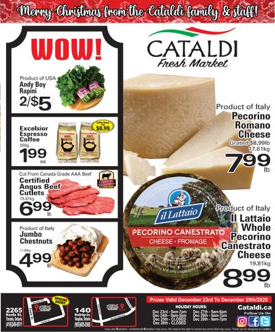 Cataldi Fresh Market Flyer December 23 to 29