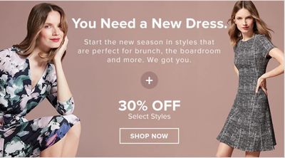 Hudson’s Bay Canada Fall Dresses Sale: Save 30% off Select Styles