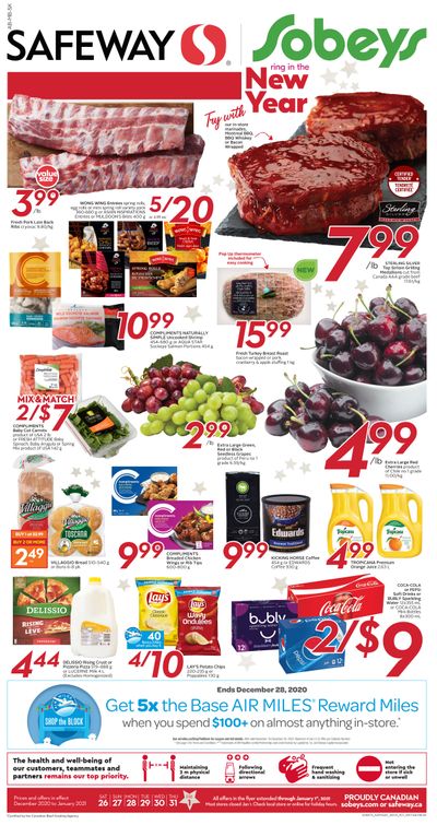 Sobeys (West) Flyer December 26 to January 1