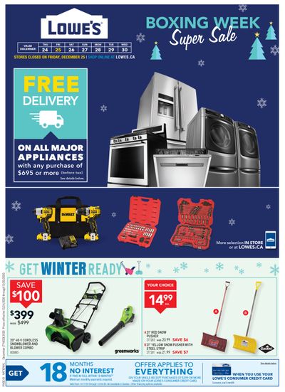 Lowe's Flyer December 24 to 30