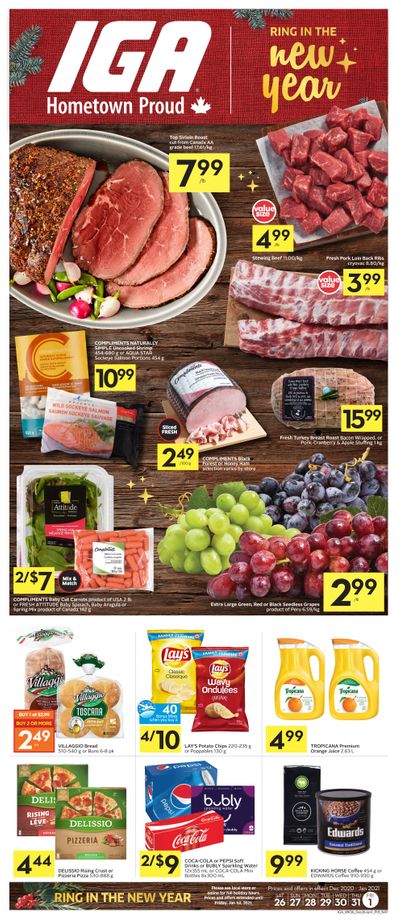 IGA (West) Flyer December 26 to January 1