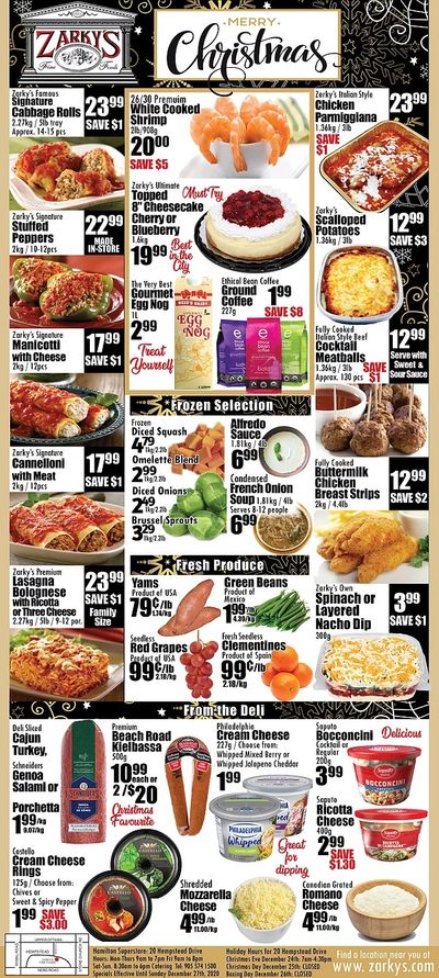 Zarky's Flyer December 23 to 27