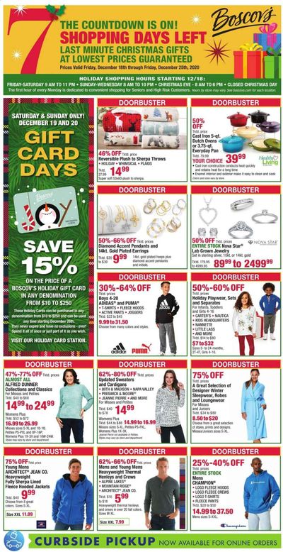 Boscov's Weekly Ad Flyer December 18 to December 25