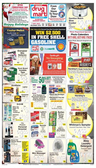 Discount Drug Mart (OH) Weekly Ad Flyer December 23 to December 29