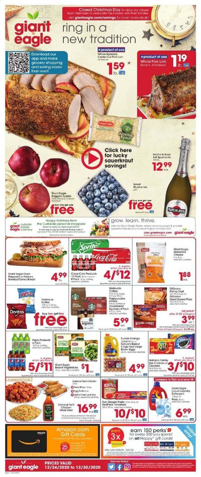 Giant Eagle (IN, MD, OH, PA, WV) Weekly Ad Flyer December 24 to December 30