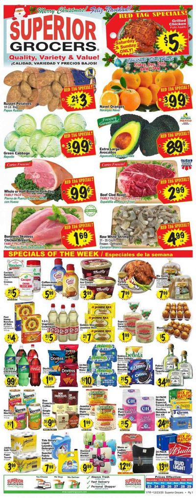 Superior Grocers Weekly Ad Flyer December 23 to December 29