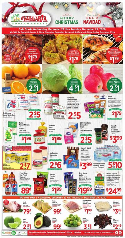 Vallarta (CA) Weekly Ad Flyer December 23 to December 29