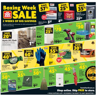 Home Hardware Building Centre (ON) Boxing Week Flyer December 24 to January 6