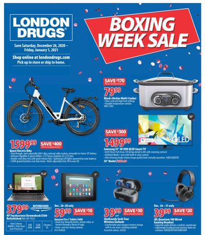 London Drugs Boxing Week Sale Flyer December 26, 2020 to January 1, 2021