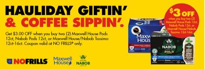 No Frills Canada Hauliday Offers Day 23: Get A Coupon For Nabob and Maxwell House
