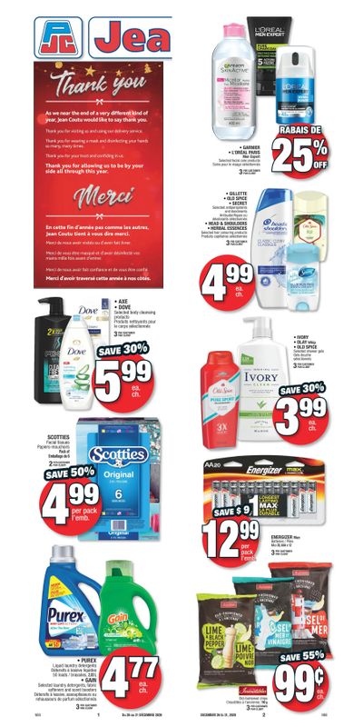 Jean Coutu (NB) Flyer December 26 to 31