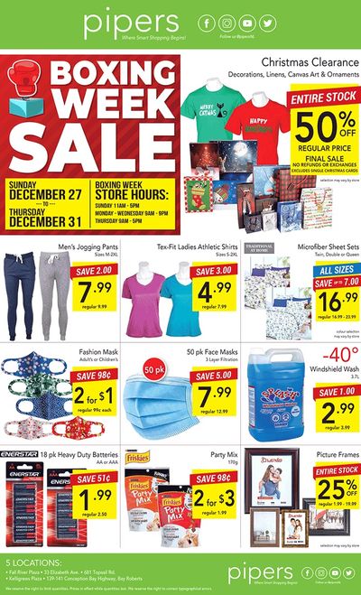 Pipers Superstore Flyer December 27 to 31