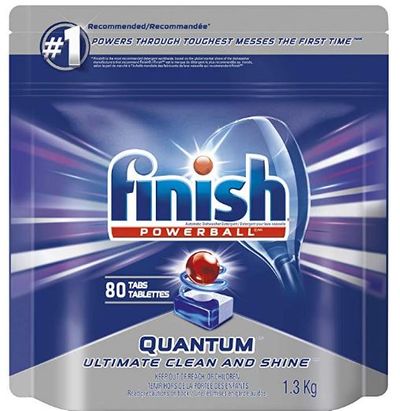Finish Dishwasher Detergent, Quantum Max, Fresh, Mega Value Pack, 80 Tablets, Shine and Glass Protect (Packaging may vary) For $14.97 At Amazon Canada