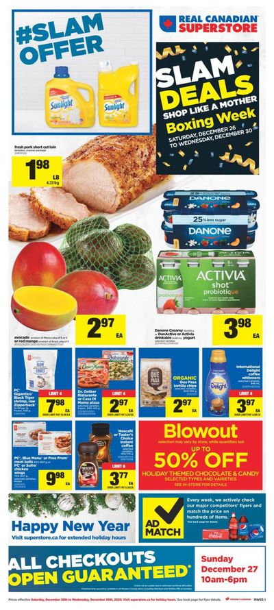 Real Canadian Superstore (West) Flyer December 26 to 30