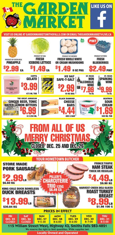 The Garden Market Flyer December 27 to 31