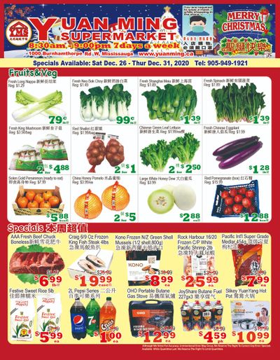 Yuan Ming Supermarket Flyer December 26 to 31