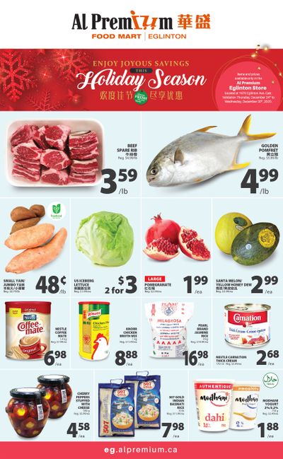 Al Premium Food Mart (Eglinton Ave.) Flyer December 24 to 30