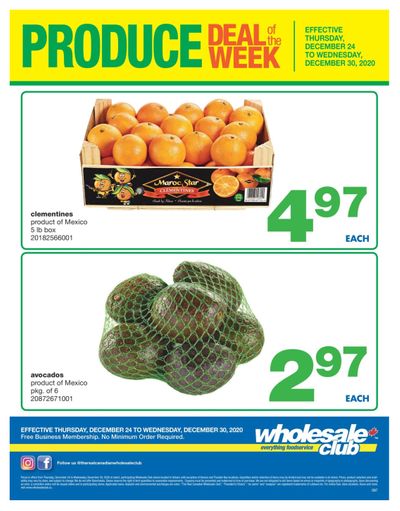 Wholesale Club (ON) Produce Deal of the Week Flyer December 24 to 30