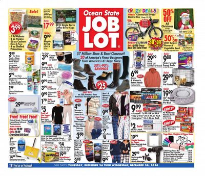 Ocean State Job Lot Weekly Ad Flyer December 24 to December 30