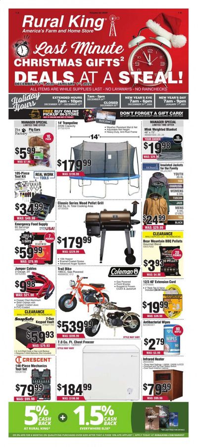 Rural King Weekly Ad Flyer December 17 to January 1