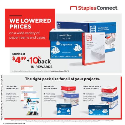 Staples Weekly Ad Flyer December 27 to January 2