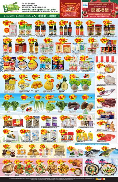 Btrust Supermarket (Mississauga) Flyer December 25 to 31