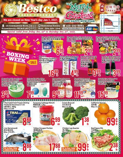 BestCo Food Mart (Scarborough) Flyer December 25 to 31