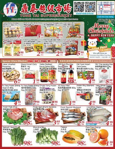 Tone Tai Supermarket Flyer December 24 to 31