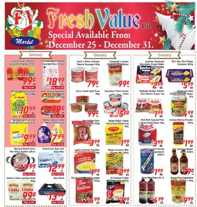 Fresh Value Flyer December 25 to 31