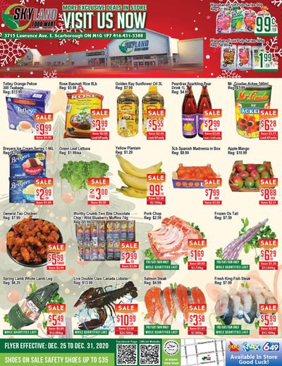 Skyland Food Mart Flyer December 26 to 31