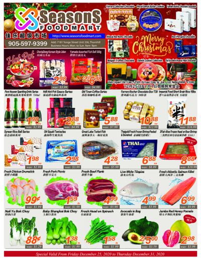 Seasons Food Mart (Thornhill) Flyer December 25 to 31