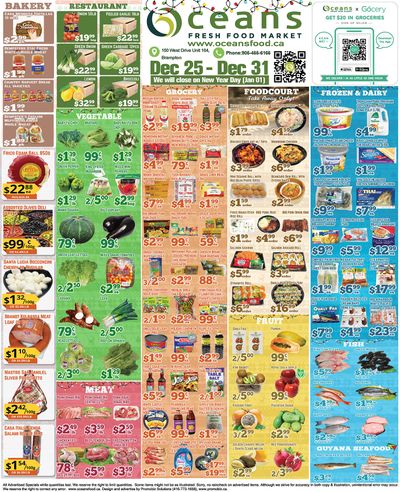 Oceans Fresh Food Market (Brampton) Flyer December 25 to 31