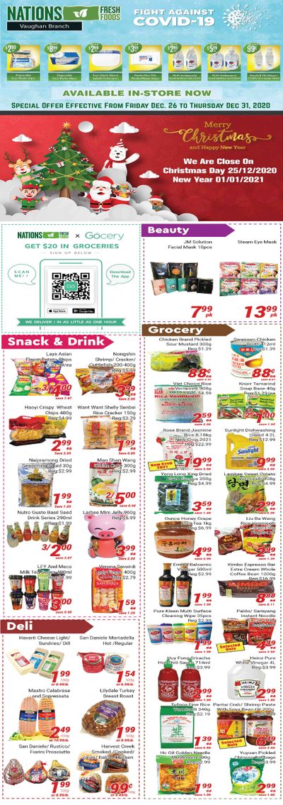 Nations Fresh Foods (Vaughan) Flyer December 26 to 31