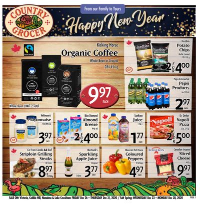 Country Grocer Flyer December 26 to 31