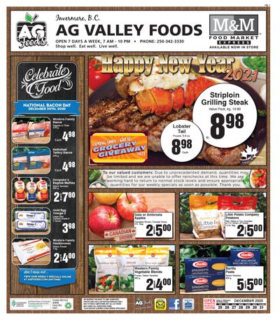 AG Foods Flyer December 25 to 31