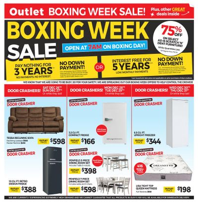 Outlet at Tepperman's Boxing Week Flyer December 26 to 31
