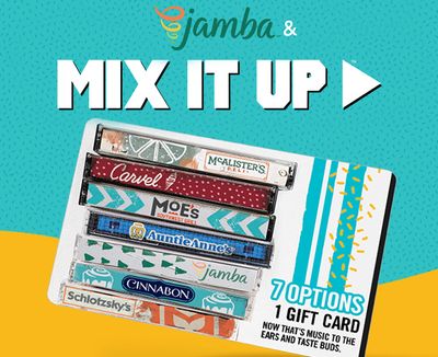 New Mix It Up eGift Cards Now Available at Jamba Juice for a Limited Time with 20% Off