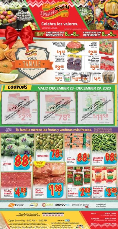 Fiesta Foods SuperMarkets Weekly Ad Flyer December 23 to December 29