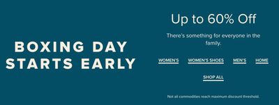 Hudson’s Bay Canada Boxing Day Sale: Save up to 60% off